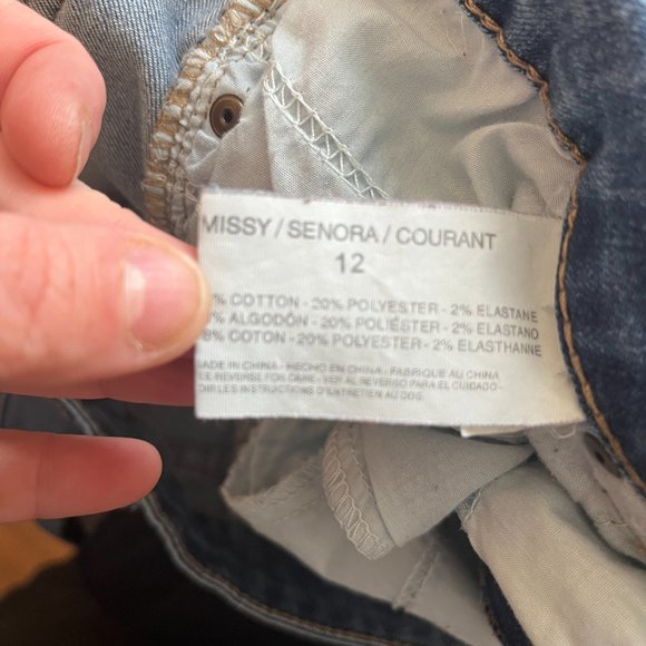 ANNE KLEIN JEANS | Women's Slim Straight Jeans Blue Size 12 - Picture 12 of 12